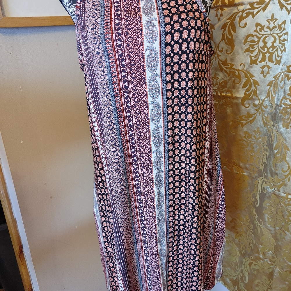 NWT  Mixed pattern spring summer dress medium - Picture 9 of 12